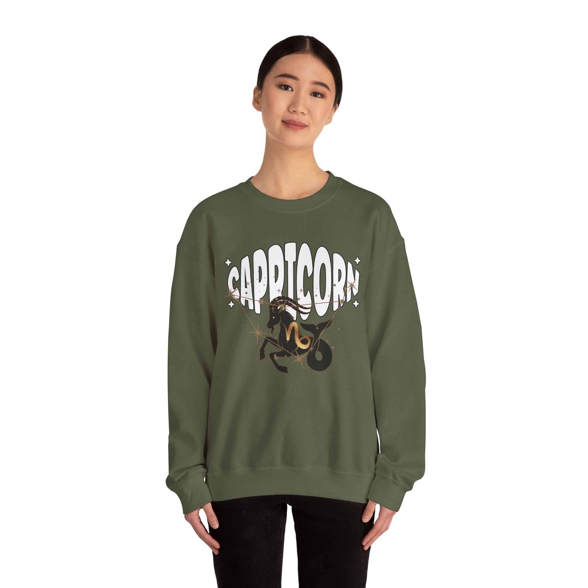 Capricorn Zodiac Casual Unisex Crewneck Sweatshirt